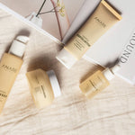 Anare Naturals skincare set with a cleanser, exfoliator, Serum and moisturizer for healthy and radiant skin.